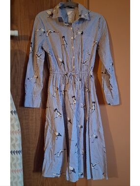 Striped Stork Dress